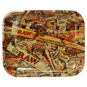 RAW Mixed Papers Rolling Tray Large 34 x 28 cm