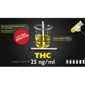 THC-virtsatesti 25 ng/ml