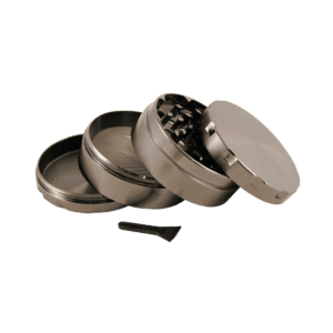 Grinderi 4-osainen 62 mm harmaa-musta