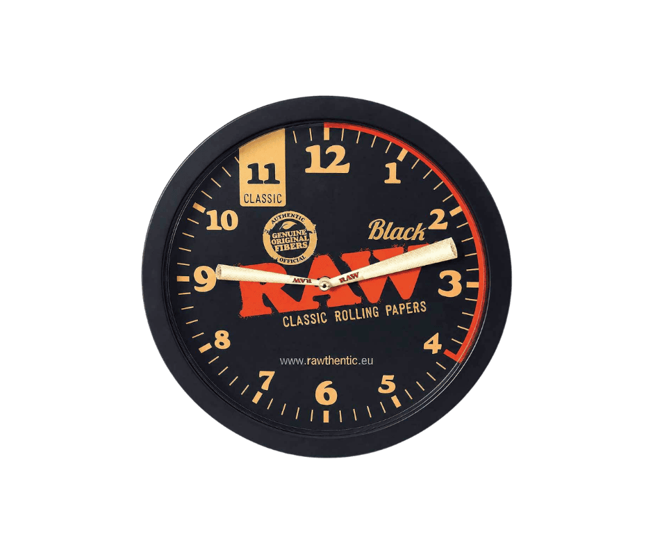 RAW Black Stash Wall Clock seinäkello piilolokerolla